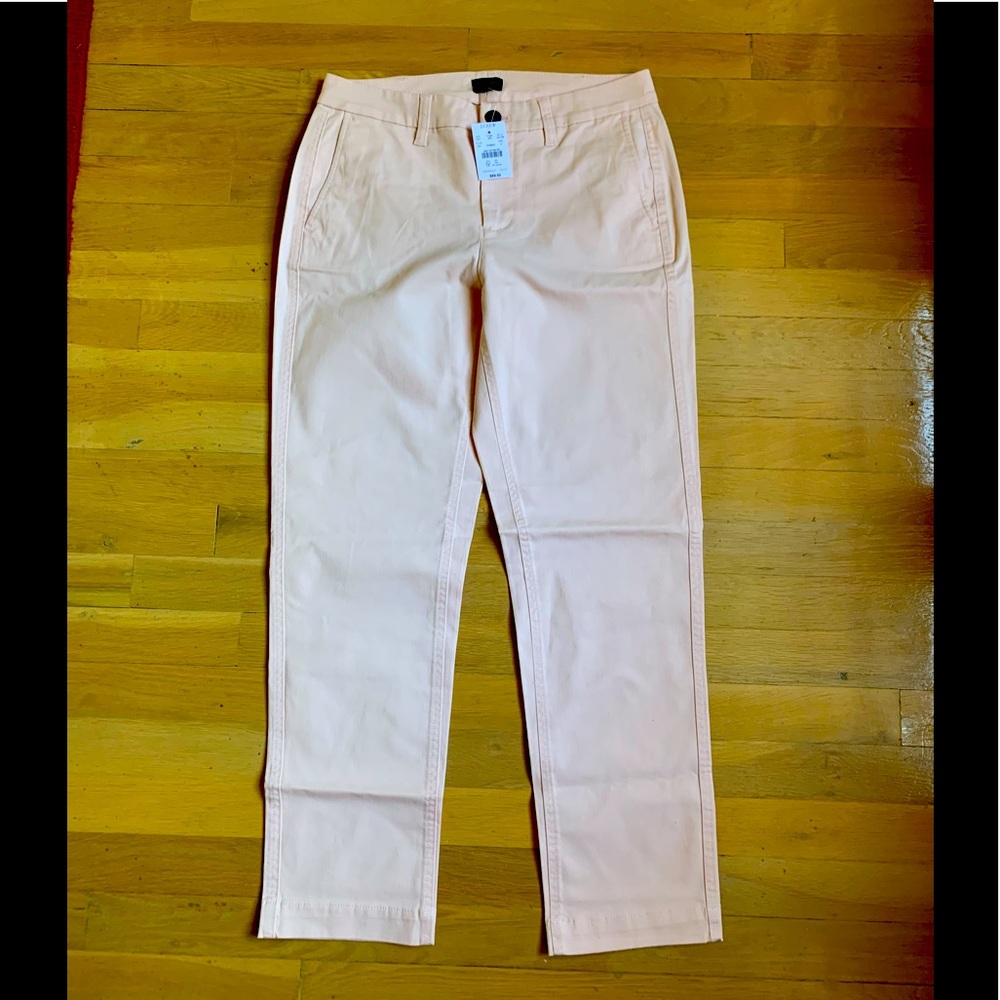 NWT J.Crew Pink High Rise Girlfriend Pants